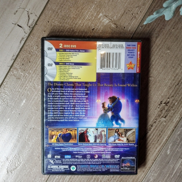 Beauty And The Beast‎ (2-Disc DVD Set, 2010) Walt Disney EUC - Picture 7 of 9
